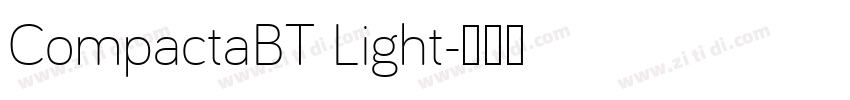 CompactaBT Light字体转换